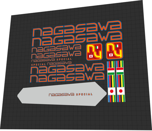 NAGASAWA Special Frame Decal Set